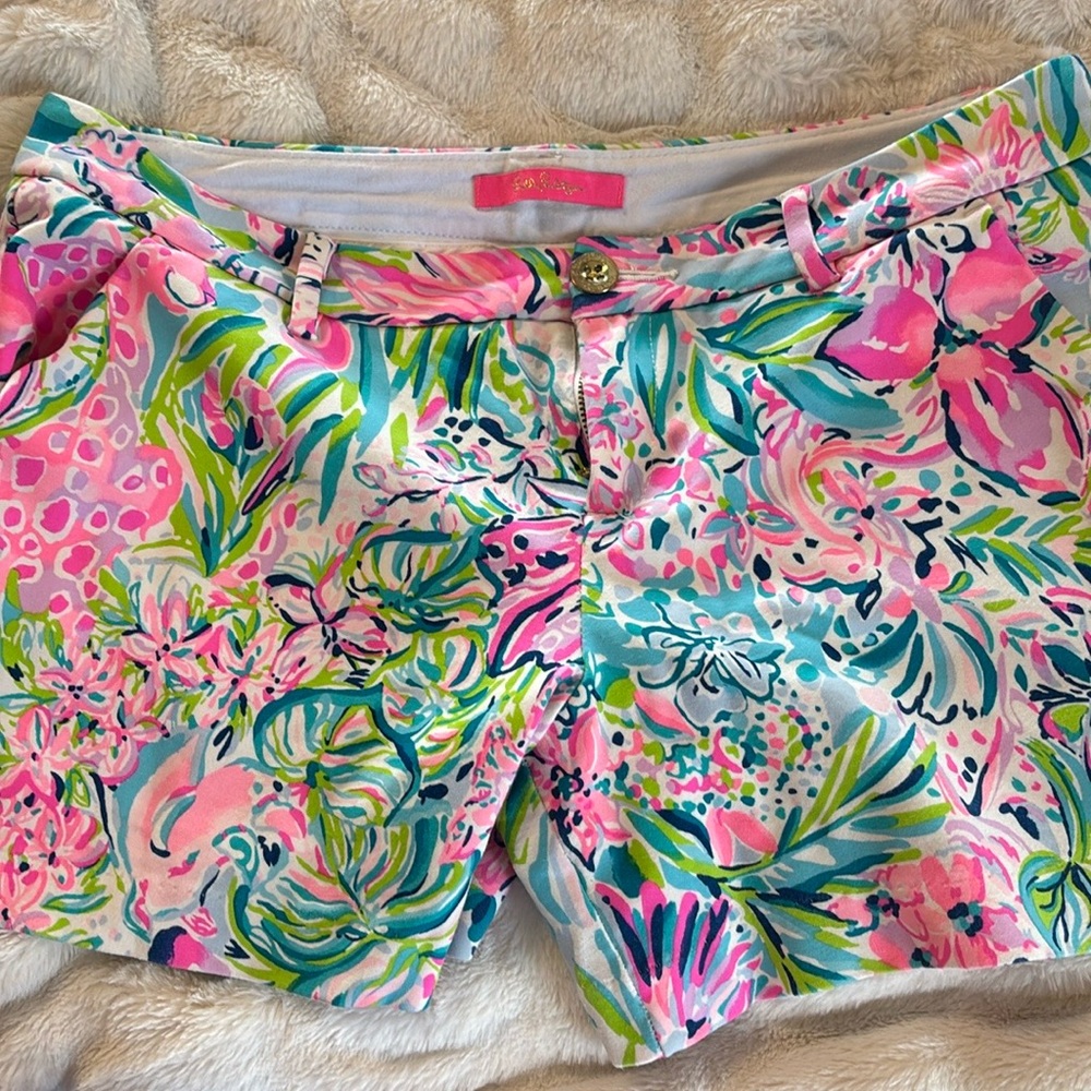 Lilly Pulitzer Callahan Stretch Shorts size 10